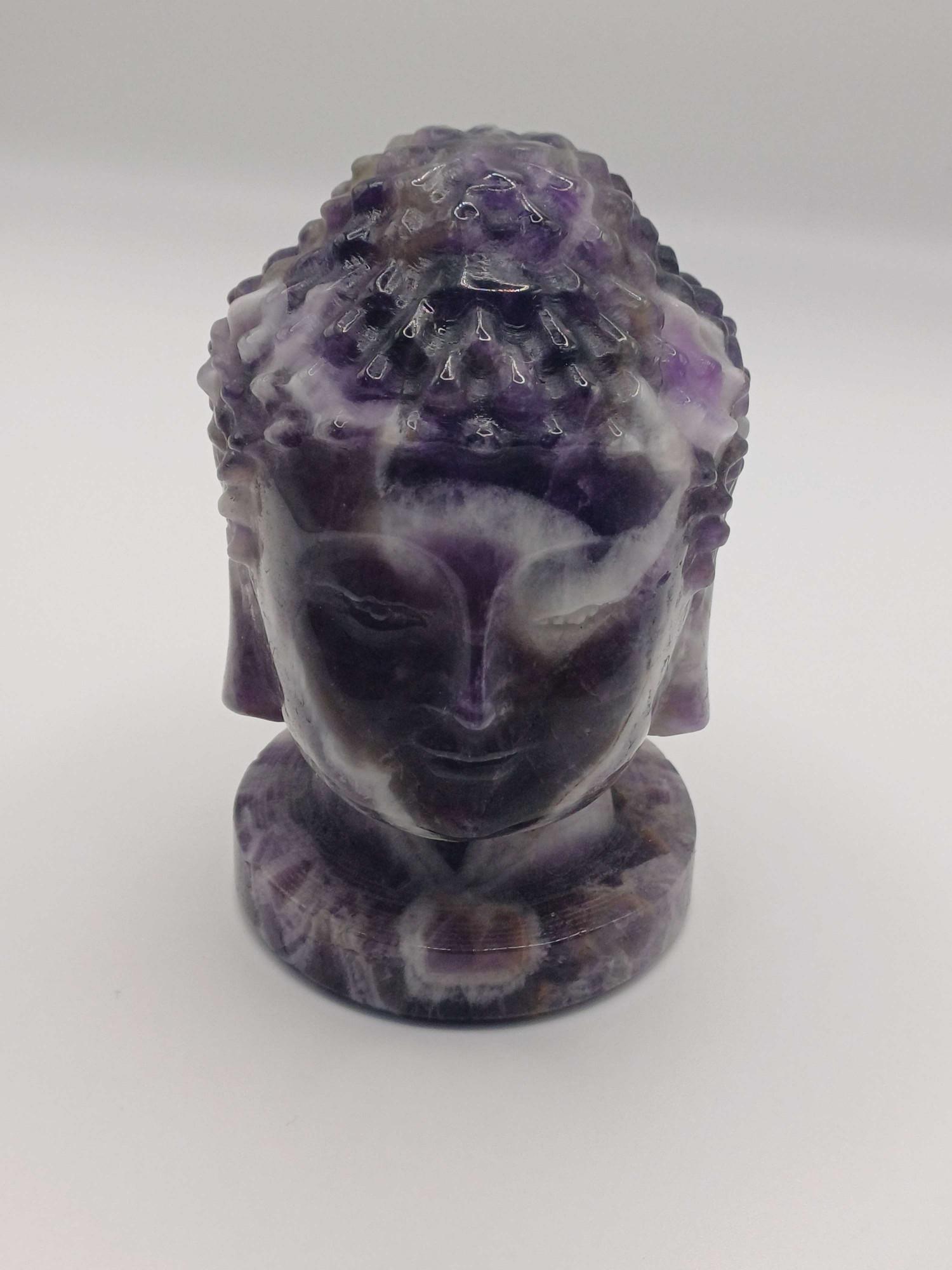 Amethyst Buddha Head