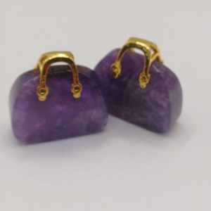 Amethyst Crystal Decorative Handbags