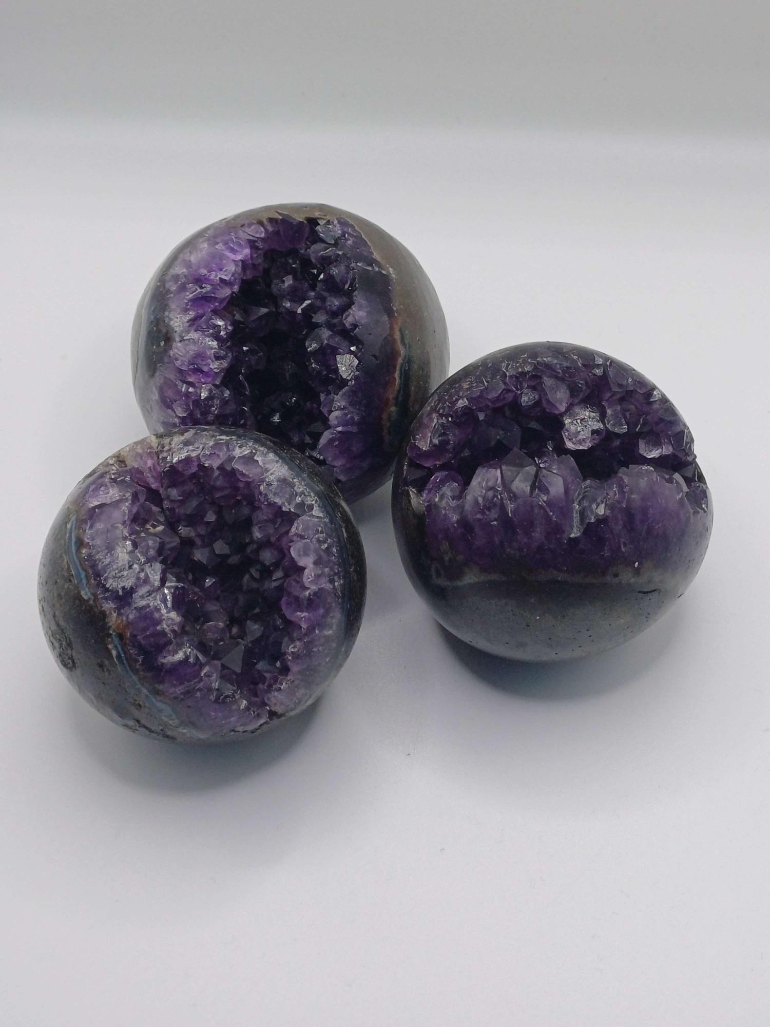 Amethyst Crystal Sphere Clusters