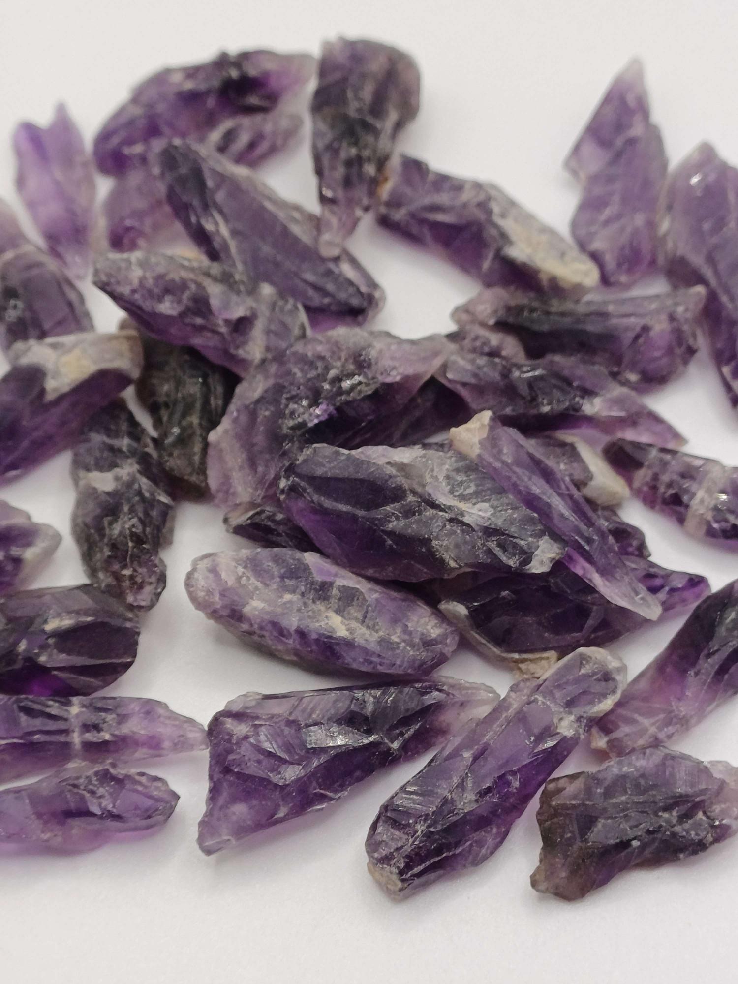 Amethyst Crystal Raw Rough Purple Natural Points