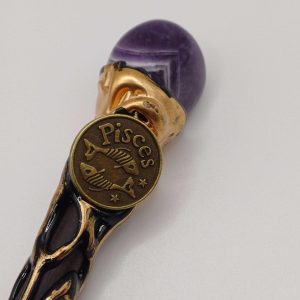 Amethyst Pisces Star Sign Magic Wand