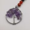 Amethyst Tree of Life Keyring