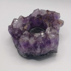 Natural Amethyst Cluster Tealight Candle Holder