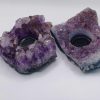 Natural Amethyst Cluster Tealight Candle Holders