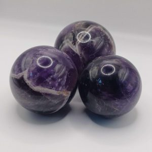 Polished Dream Amethyst Spheres - Large