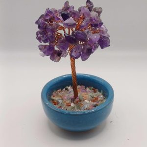 Amethyst Crystal Tree of Life in a Pot