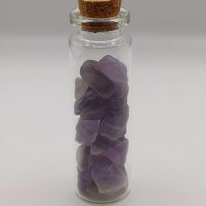 Amethyst Stones Wish Potion Bottle