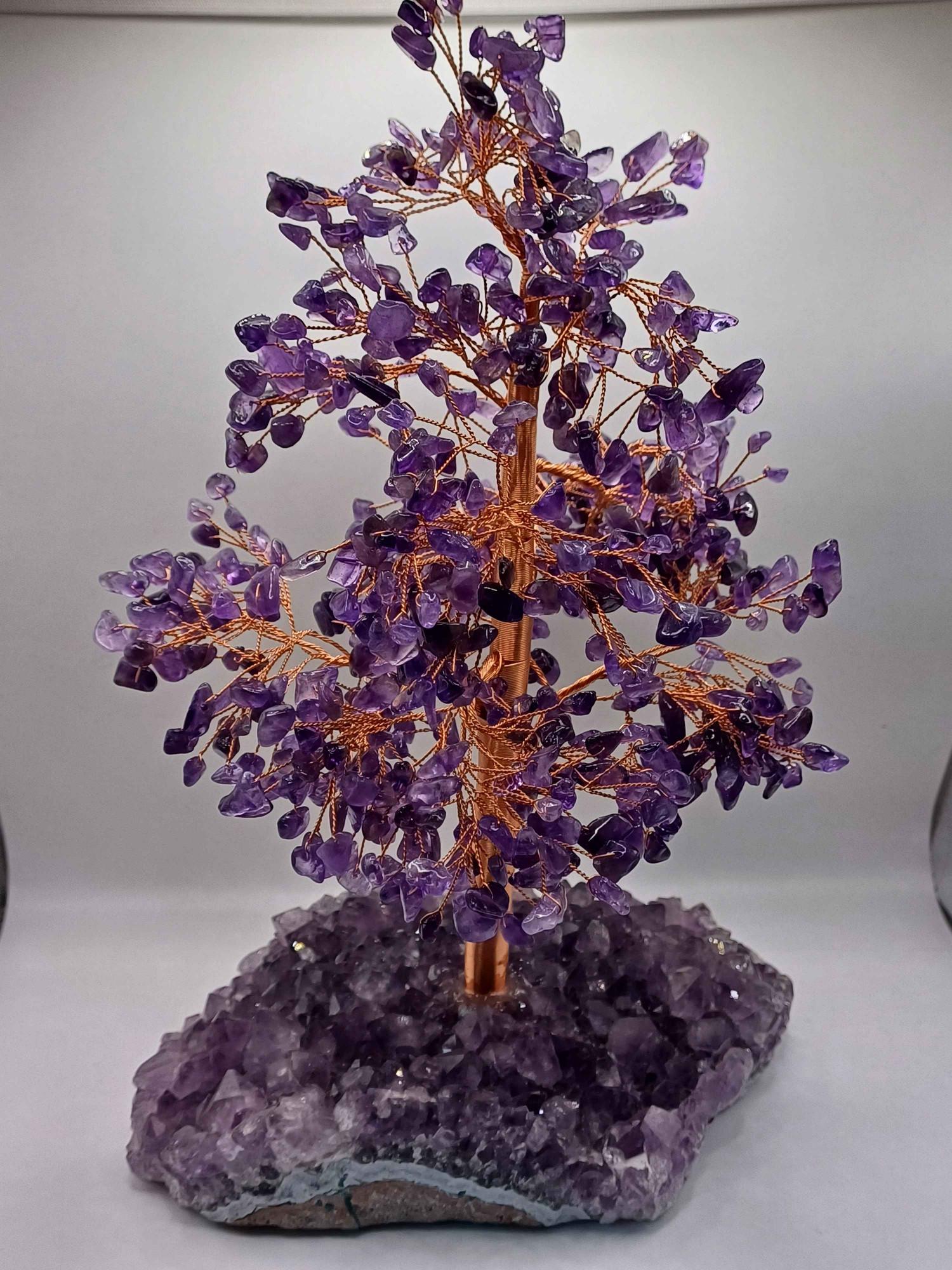 Large Amethyst Tree of Life with Cluster Base
