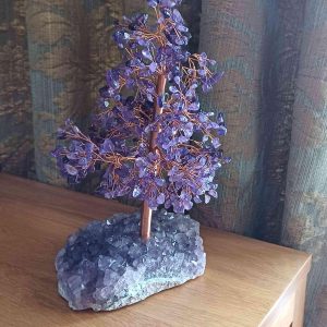 Large Amethyst Crystal Tree of Life with Cluster Base