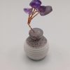 Mini Amethyst Tree of Life in a Pot