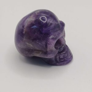 Natural Carved Amethyst Skull