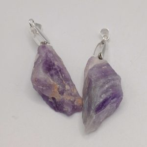 Raw Amethyst Rough Stone Pendants